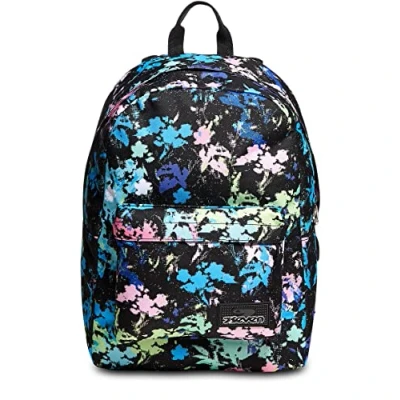 Abbildung von SEVEN RUCKSACK ISCHOOLPACK Geräumige Schultasche für Teenager, Mädchen und Jungen, mit Laptopfach &amp; USB Anschluss, italienisches Designmehrfarbiges Musterinkl. Powerbank