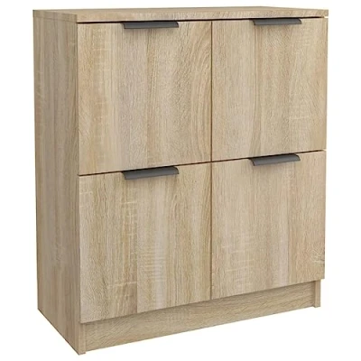 Abbildung von vidaXL Sideboard Kommode Anrichte Schrank Beistellschrank Mehrzweckschrank Standschrank Wohnzimmer Sonoma Eiche 60x30x70cm Holzwerkstoff