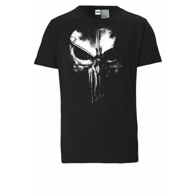 Abbildung von Logoshirt Tshirt Marvel Punisher Techno Skull print, Herren, Größe: Small, Schwarz