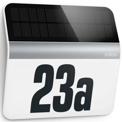 Abbildung von steinel Außen Wandleuchte &quot;XSOLAR&quot;, Leuchtmittel LED Board fest integriert, Netzunabhängig, 0,03 W, LiFe Akku, Hausnummern olarleuchte