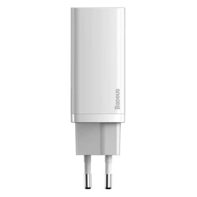 Abbildung von Baseus Travel Charger GaN2 Lite Quick C+U QC 3.0 PD 65W EU White (CCGAN2L B02)