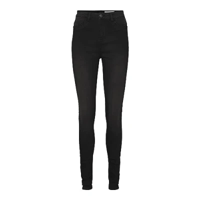Abbildung von Noisy May Nmsallie Flared Jeans, Damen, Größe: 30x32, Medium blue denim