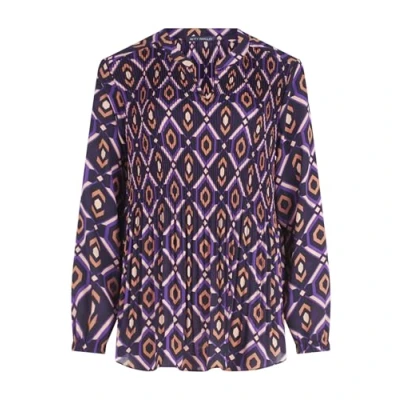 Abbildung von Betty Barclay MIT Plissee Bluse, Damen, Größe: 42, Purple black