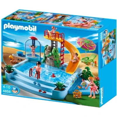 Abbildung von PLAYMOBIL 4858 Freibad mit Rutsche