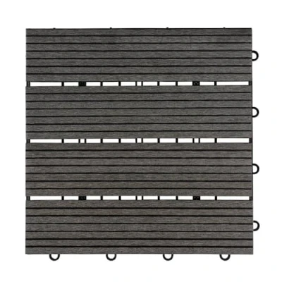 Abbildung von WPC Holzfliesen BAVARO Anthrazit 3 m²