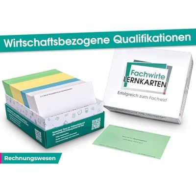 Abbildung von Wirtschaftsbezogene Qualifikationen Lernkarten Rechnungswesen: Prüfungsvorbereitung für Wirtschaftsfachwirte, Technische Fachwirte und Industriefachwirte