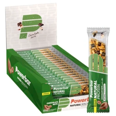 Abbildung von Powerbar Natural Protein Chocolate Nuts 18x40g Veganer Riegel