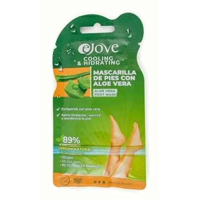 Abbildung von Ejove Fußmaske mit Aloe Extrakt 20ml Befeuchtet und beruhigt Peeling für rissige Fersen Feuchtigkeitsspendende Pflege trockene Füße Maske gegen raue Haut
