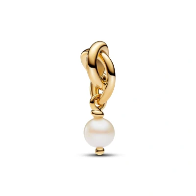 Abbildung von Pandora Charm Einhänger Anhänger Perle Ewigkeitskreis Juni Vergoldet 763462C06
