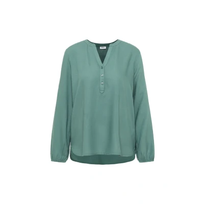 Abbildung von CECIL Damen 3412041 Tunika in Unifarbe, Jewel Green, L