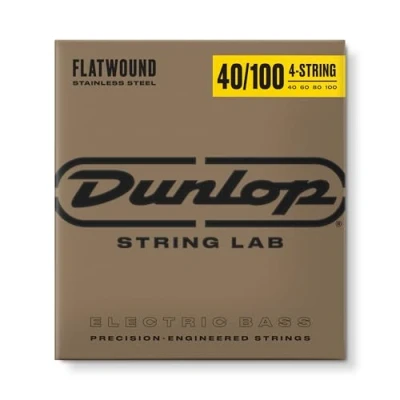 Abbildung von Dunlop DBFS40100 Bass Saitensatz Flachnetze mit langer Mensur 40 100