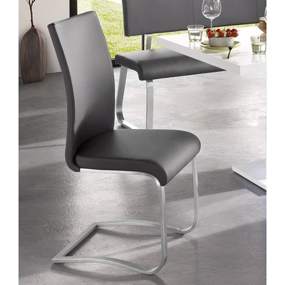 Abbildung von MCA furniture Freischwinger &quot;Arco&quot;, (Set), 2 St., Leder, Stuhl mit Echtlederbezug, belastbar bis 130 Kg