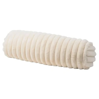 Abbildung von Gözze Kissenrolle Creme 20 x 60 cm mit Reißverschluss Breitcordoptik