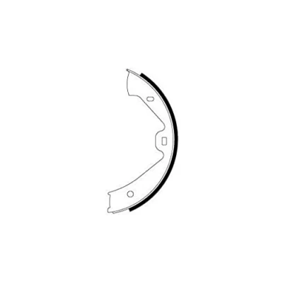 Abbildung von HELLA 8DA 355 050 221 Handbremsbeläge ohne Handbremshebel VOLKSWAGEN: Touareg II, PORSCHE: Cayenne