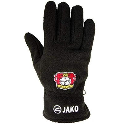 Abbildung von Jako Uni Leverkusen Fleecehandschuhe Bayer 04, schwarz, 5, BA2587