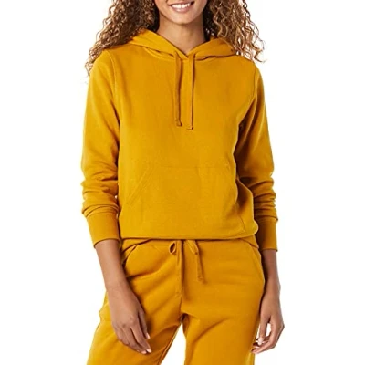 Abbildung von Amazon Essentials Damen Fleece Kapuzenpullover (in Übergröße erhältlich), Tabakbraun, M