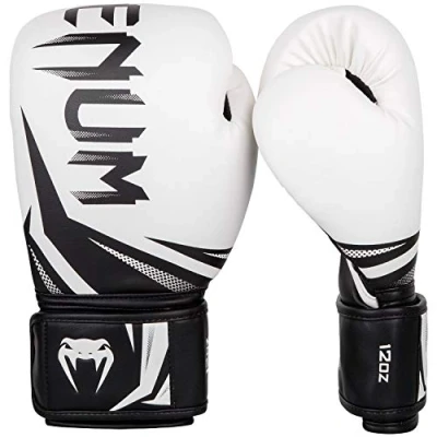 Abbildung von Venum, Challenger 3.0 Boxhandschuhe, Unisex Erwachsene, 12 Oz, Weiß/Schwarz