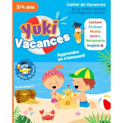 Abbildung von Cahier de Vacances la Petite Section à Moyenne Yuki 3/4 ans: Méthode développement l&#039;autonomie Maternelle PS MS