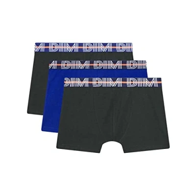 Abbildung von Dim Boxershorts Aus Stretch Baumwolle Mit Kontrastierendem Bund Ecodim Junge x3, Multicolor, 16 Years