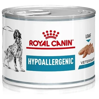 Abbildung von Royal Canin Veterinary Hypoallergenic Mousse 12 x 200 g Diät Alleinfuttermittel für ausgewachsene Hunde Mit hydrolysiertem Protein Zur Unterstützung der Hautbarriere