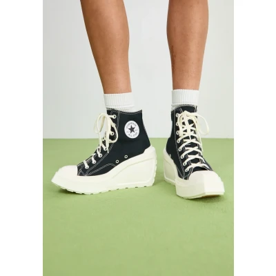 Abbildung von Converse Chuck 70 DE LUXE Wedge Sneaker high, Damen, Größe: 40, Black/egret Textil