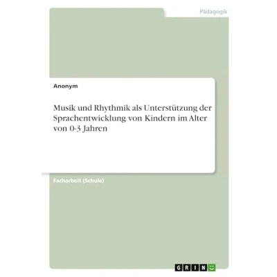 Abbildung von Musik und Rhythmik als Unterstützung der Sprachentwicklung von Kindern im Alter 0 3 Jahren