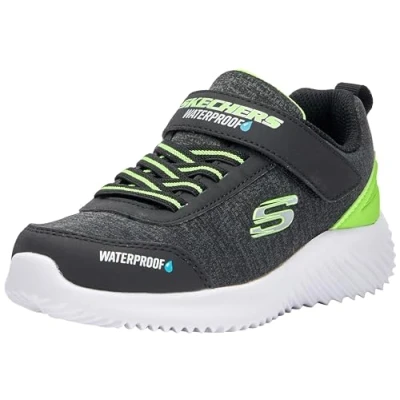 Abbildung von Skechers Jungen Bounder Dripper Drop Sneaker, Black Lime, 32 EU