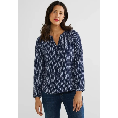 Abbildung von Street One MIT Print Bluse, Damen, Größe: 36, Blau