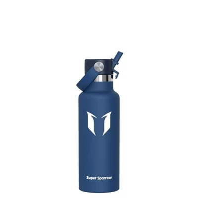 Abbildung von Super Sparrow Trinkflasche Edelstahl Ultraleicht Thermobecher 500ml Standardmund Stroh Deckel BPA Frei Thermoskanne, Thermosflasche für Sport, Travel, Schule, Outdoor