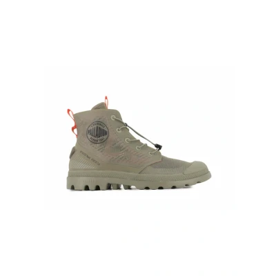 Abbildung von Palladium LITE Travel VT Sportlicher Schnürer, Größe: 44, Dusky green Schuhe