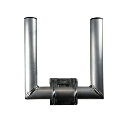 Abbildung von SkyRevolt Duo Wand Halter 25cm Rohr 40mm Doppel Mastausleger zweifacher SAT Mast Ausleger U für Außen Antenne Aluminium
