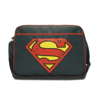 Abbildung von LOGOSHIRT Schultertasche &quot;Superman Logo&quot;, mit coolem Superman Logo