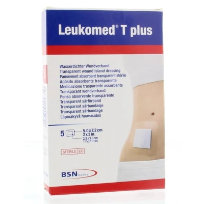 Abbildung von Leukomed transparent plus sterile Pflaster 5 St