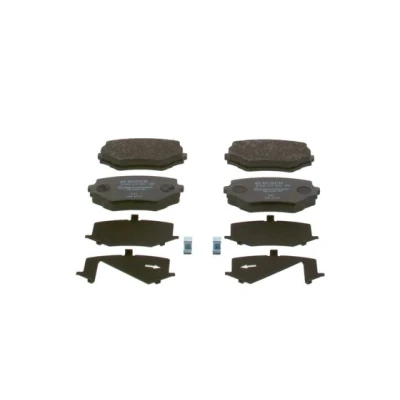 Abbildung von BOSCH 0 986 424 658 Bremsbelagsatz Low Metallic mit integriertem Verschleißsensor Anti Quietsch Blech, Montageanleitung PEUGEOT: 406 Coupe