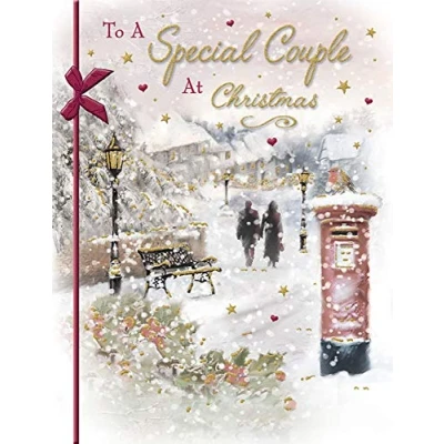 Abbildung von Piccadilly Greetings Traditionelle Weihnachtskarte &quot;Special Couple&quot;, 20,3 x 15,2 cm
