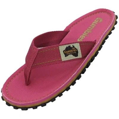 Abbildung von Gumbies Classic Flip Flops aus recycelten Materialien robuste Sohle wiederverwerteten Autoreifen, ergonomisches Fußbett Pink, 38