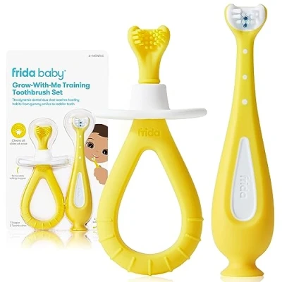 Abbildung von Grow with Me Trainingszahnbürsten Set von Frida Baby