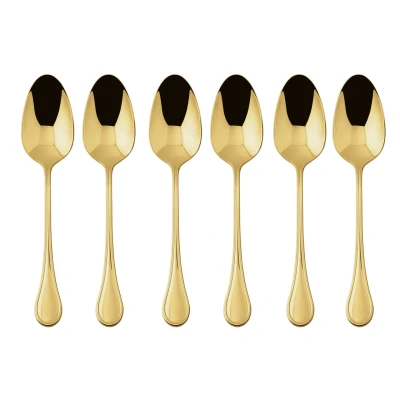 Abbildung von Sambonet Royal Edelstahl/PVD Gold Mokkalöffel Set 6