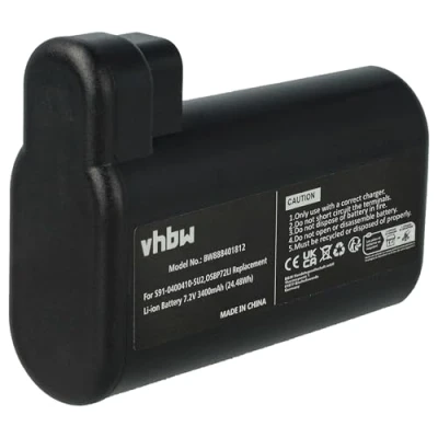 Abbildung von vhbw 1x Akku Ersatz für Electrolux OSBP72LI25, 405537959/0, 4060001007 Staubsauger Schwarz (3400 mAh, 7,2 V, Li Ion)