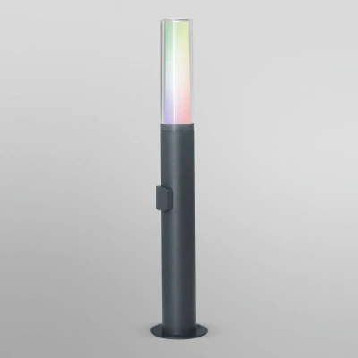 Abbildung von Ledvance Smarte LED Aussenleuchte für die Wand mit WiFi Technologie, Leuchte Außen, RGB Farben änderbar, dunkelgr. Aluminium, Kompatibel Google und Alexa Voice Control