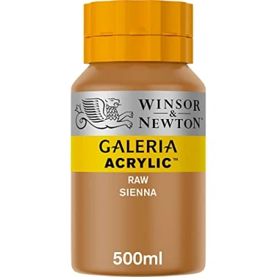 Abbildung von Winsor &amp; Newton 2150552 Galeria Acrylfarbe, hohe Pigmentierung, lichtecht, buttrige Konsistenz, 500 ml Topf Siena Gebrannt