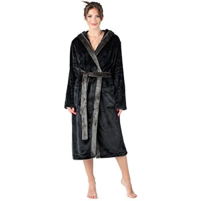 Abbildung von Bellivalini Bademantel Black graphite, Damen, Größe: Large, graphite