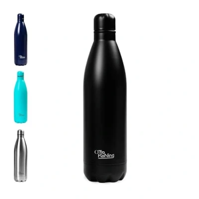 Abbildung von Edelstahl Trinkflasche Otto Koning Doppelwandige Vakuumisolierte Thermoskanne. Hält kalte Getränke 24 Stunden und heiße 12 Stunden. Auslaufsichere Thermosflasche BPA frei