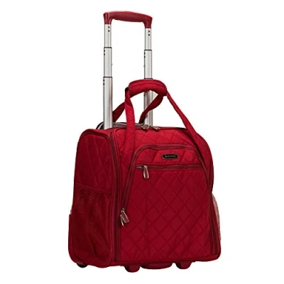 Abbildung von Rockland Melrose Handgepäck mit Rädern, Rot/Ausflug, einfarbig (Getaway Solids), Carry On 16 Inch, Rädern