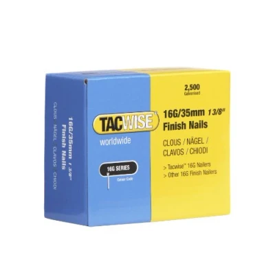 Abbildung von Tacwise 0295 Typ 16G / 35 mm Verzinkte Nägel, Packung mit 2500 Stück