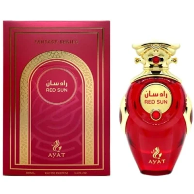 Abbildung von Ayat Perfumes Eau de Parfum Red Sun 100 ml Orientale Arab von originelle Geschenkidee für Damen und Herren arabischer Duft, hergestellt in Dubai