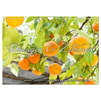 Abbildung von Emotionale Momente: Orangen &amp; Zitronen. (Wandkalender 2025 DIN A4 quer), CALVENDO Monatskalender