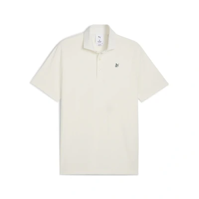 Abbildung von Puma x REIGNING CHAMP MATTR Jacquard Golfpolo Herren Mit Plain Warm White Größe: XL