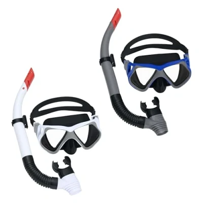 Abbildung von Bestway 24069 / 23, Erwachsener, Halbe Gesichtsmaske, Schnorcheln, Gehärtetes Glas, Gemischte Farben, 14 Jahr(e)