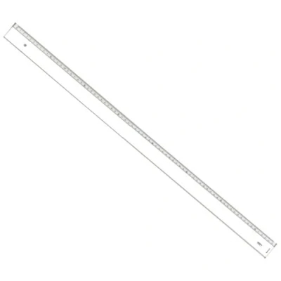 Abbildung von Graphoplex Lineal mit Schrägfläche und Einprägung, transparent 75 cm durchsichtig